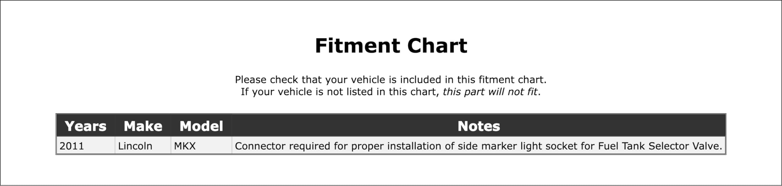 Parking Light Bulb Socket Compatible With Lincoln MKX 2011 P-2582221