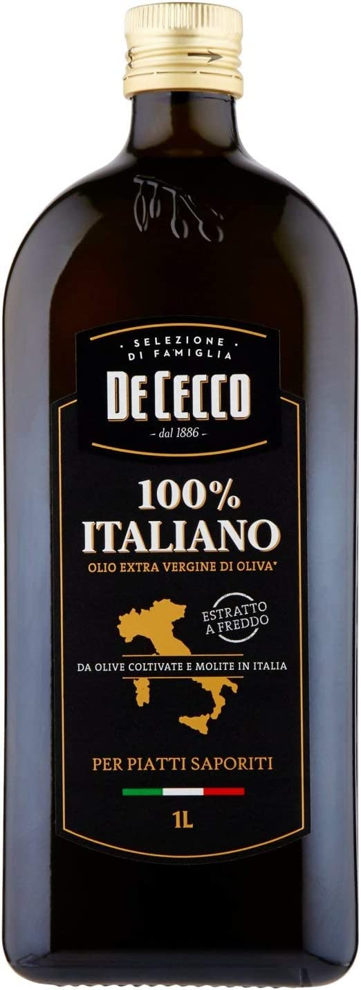 Olio Extra Vergine di Oliva 100% Italiano - Aceite de oliva virgen suave, 3 x 750 ml