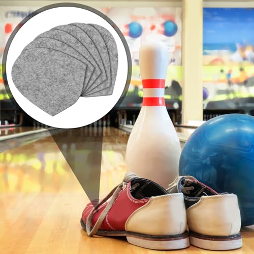Image of 3 Pairs Bowling Shoe Slide Sole Bowling Accessories Replacement Felt Shoe Slide Pads for Men Women, One Size