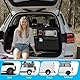 LITZEE Auto Kofferraum Organizer Klett, Autositz Organizer mit Netztaschen, Wasserdicht Car Organizer Kofferraum, Universal Auto Aufbewahrun Rücksitz für SUV, Kombi, Bus, Vans