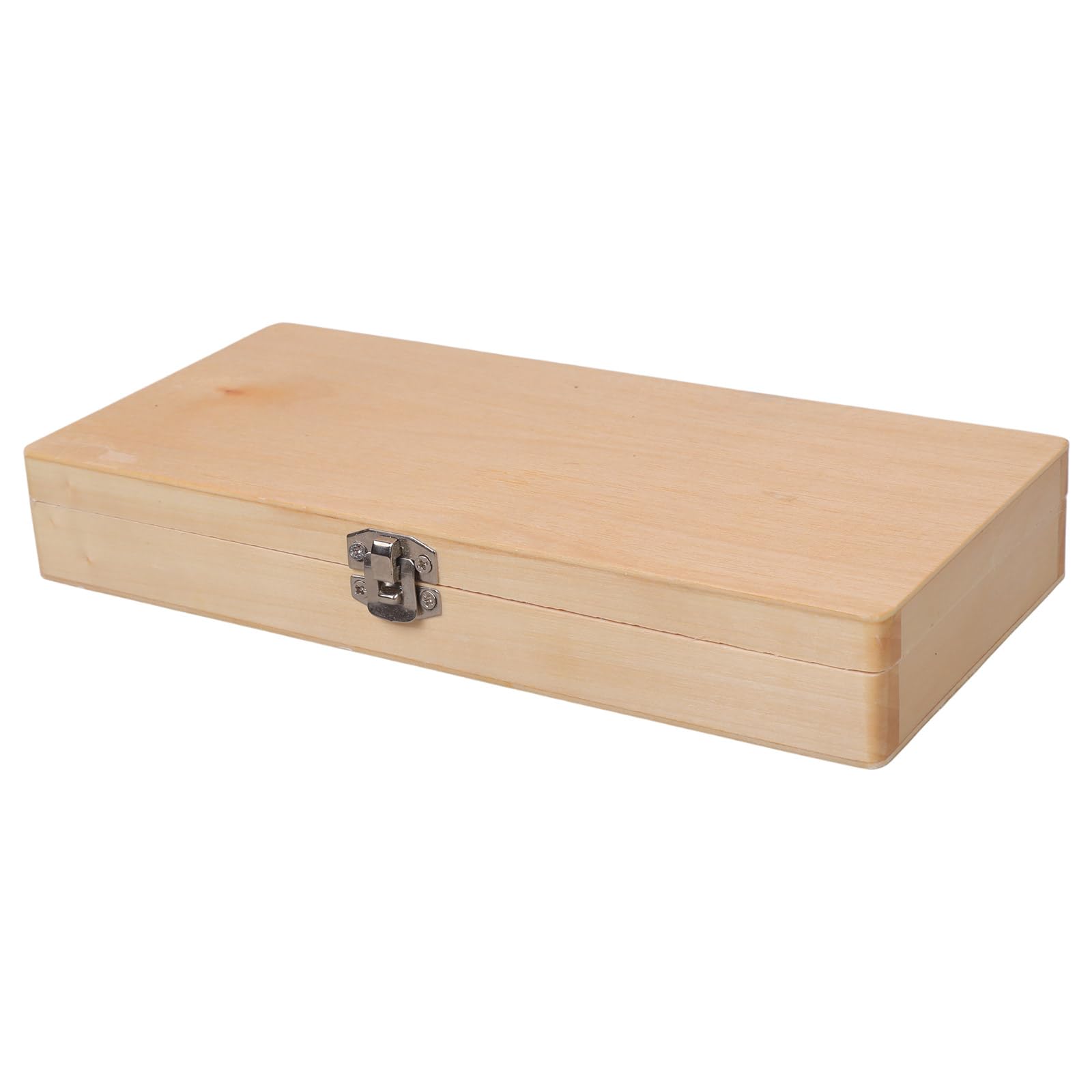 50PCS Biology Glass Prepared Microscope Slides Specimens with Wooden Storage Box Metal Buckle Organizers Wooden Microscope Slide Storage Box