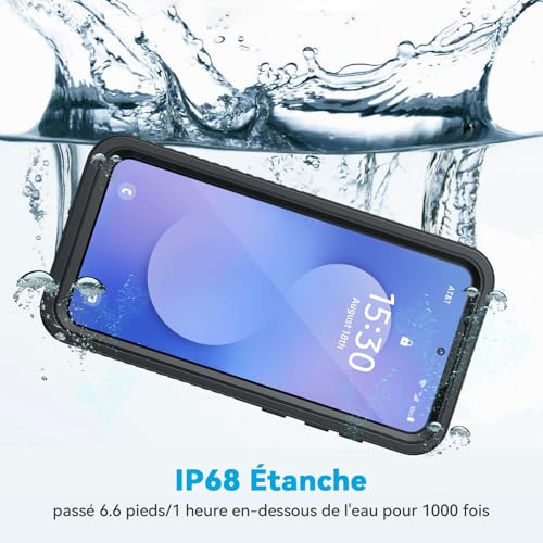 Coque Samsung S25 FE étanche protection premium 360 noir