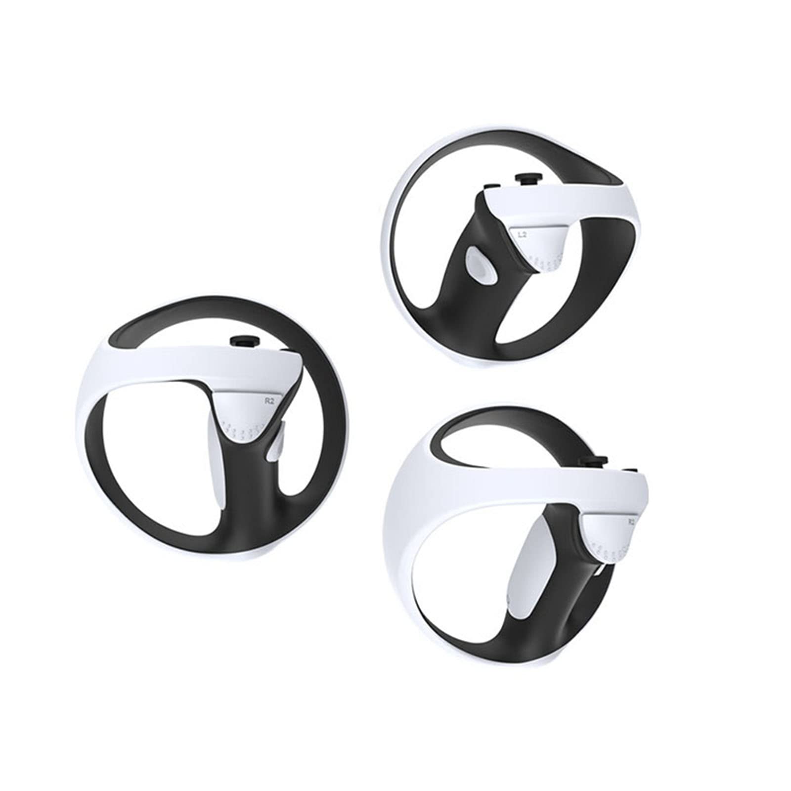 Ensemble de coques de protection VR compatible avec PS VR2, casque VR en silicone, coque d'objectif, coussinets antidérapants en silicone, capuchon à bascule