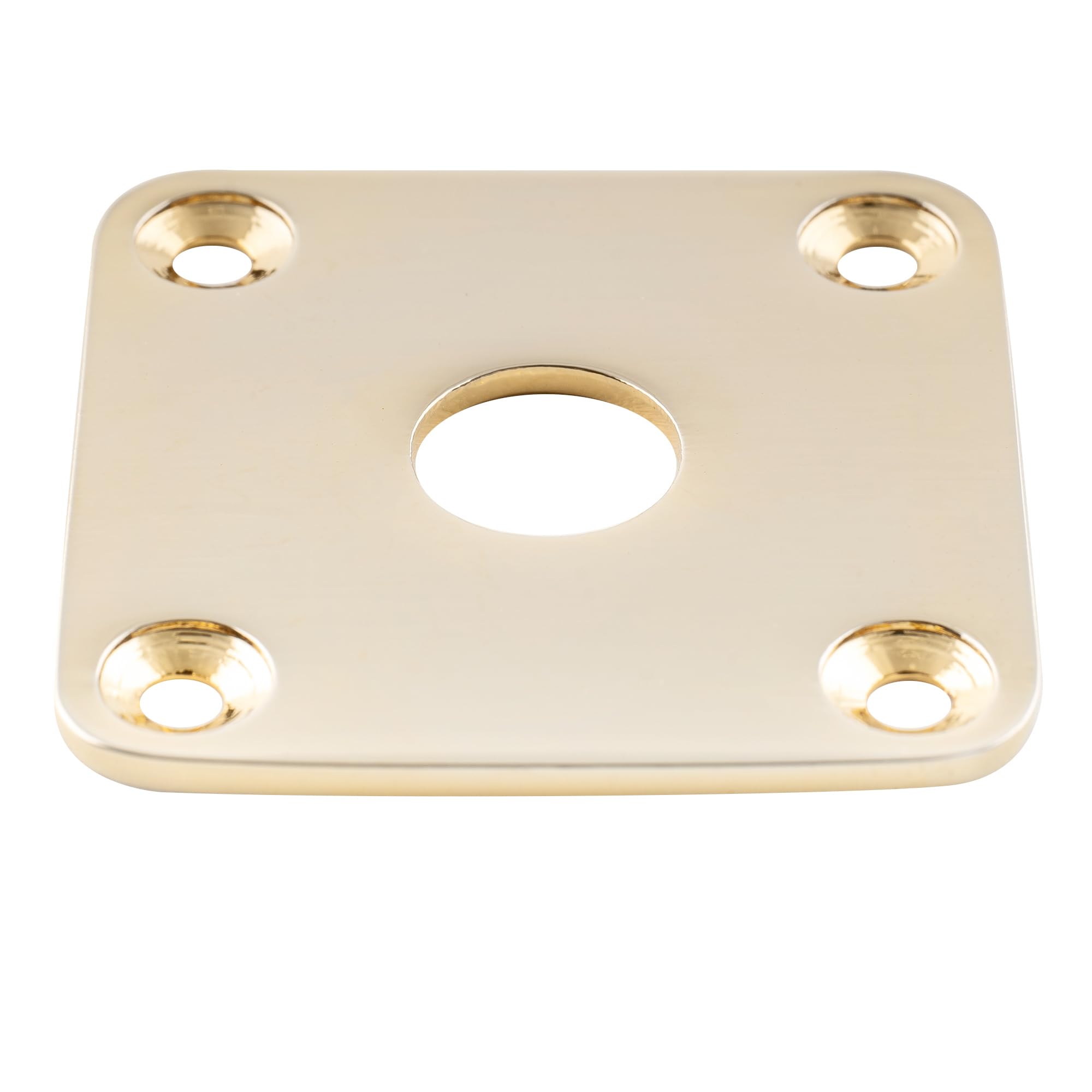 Musiclily Pro Metal Kwadratowa Płytka Gniazda Jack do Gitary Elektrycznej Epiphone USA Les Paul Style, Złoty