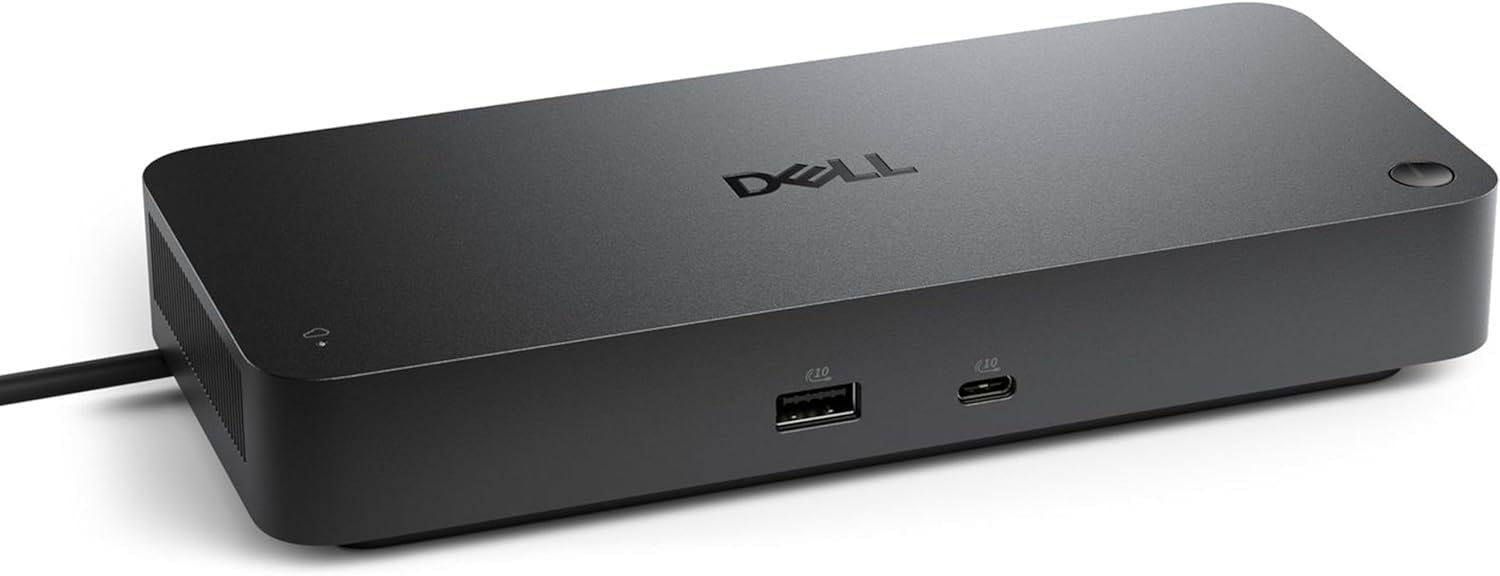 Dell Pro Smart Dock SD25 Bundle – USB C Docking Station with 130W Charging + HDMI Cable, USB C Cable, DisplayPort Cable + Cleaning Cloth, Multi-Display Support, 2.5GbE Ethernet, Black
