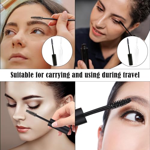 12 Piece Set Empty Mascara Tube and Wand, Mascara Tube, Empty Mascara Tube, Clear Mascara, for Eyelash Growth Oil, Includes Brush, Rubber Inserts, and Funnels - Image 8