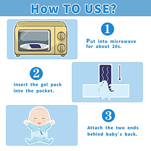 Baby Colic, Gas And Upset Stomach Relief, Baby Heated Tummy Wrap, Infant Swaddling Belly Belt With Soothing Warmth (Dinosaur) #TOP5