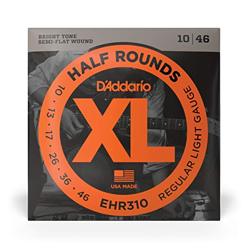 D’Addario EHR310 Cordes à filet demi-rond pour guitare électrique Regular Light 10-46 - Les Beatles, Paul McCartney, John Lennon, RIngo Starr, George Harrison D'Addario EHR310 Cordes à filet demi-rond pour guitare électrique Regular Light 10-46 – Image 3
