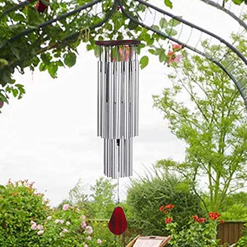Campanillas De Viento De Metal Para Exterior - Diseño Japonés, Hierro Fundido, 50 Cm, Verde, Decoración De Jardín Y Hogar