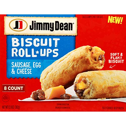 Jimmy Dean Sausage, Egg & Cheese Biscuit Roll-Ups, 12.8 oz. (8 Count) (Frozen)