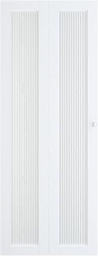 Miniatura 34 de BARNER HOME Puerta de armario, puertas plegables Full Lite con panel de vidrio con junco, fácil montaje, puertas plegables con kits de herrajes
