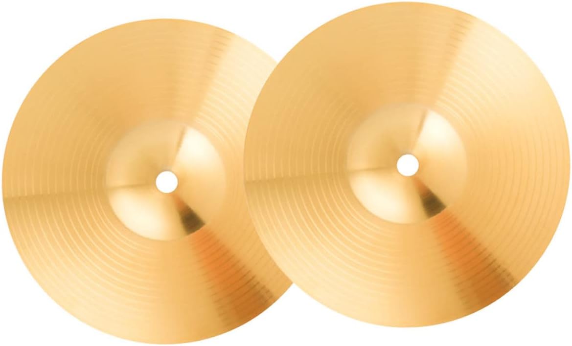 Mikinona 2pcs Cymbals Electronic Drum Kit Crash Cymbals Ride Drum Cymbal Sturdy