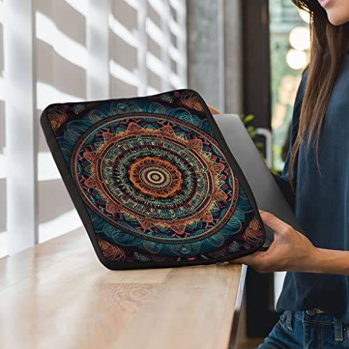 Mandala Graphic 2-Sided Print Mac Book Pro 14" Sleeve - Unique Laptop Sleeve - Mandala Mac Book Sleeve #TOP3