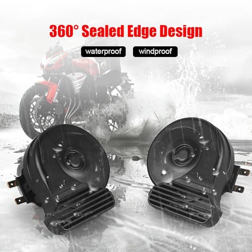 Parlante para manillar de motocicleta con relé 12V miniatura 3