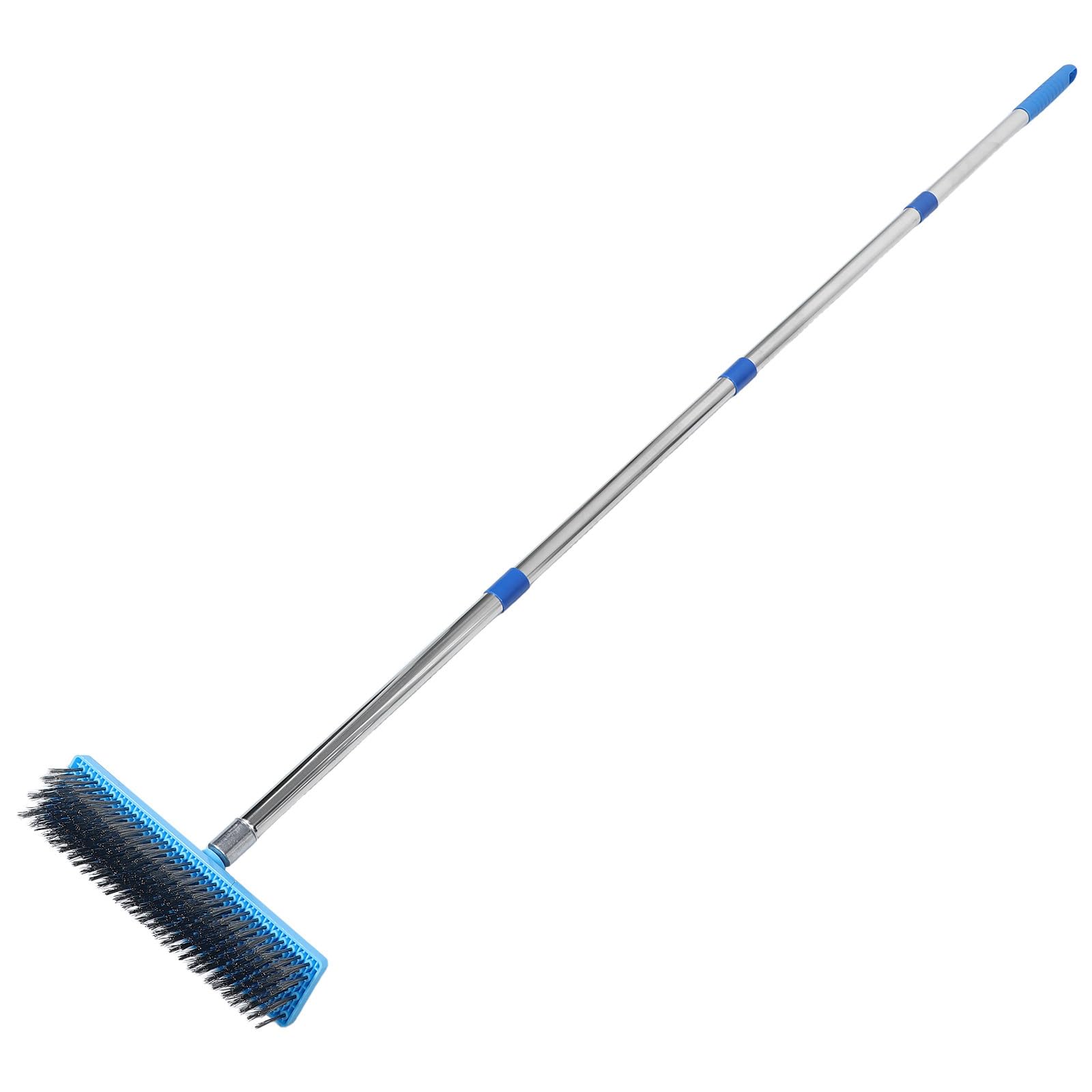 DOITOOL Cepillo de Mango Largo para Limpieza de Pisos - Cepillo para Azulejos con cerdas de Acero Inoxidable, Limpiador de Juntas y Azulejos de Ducha, Limpieza Profunda para el hogar, baños, Piscinas