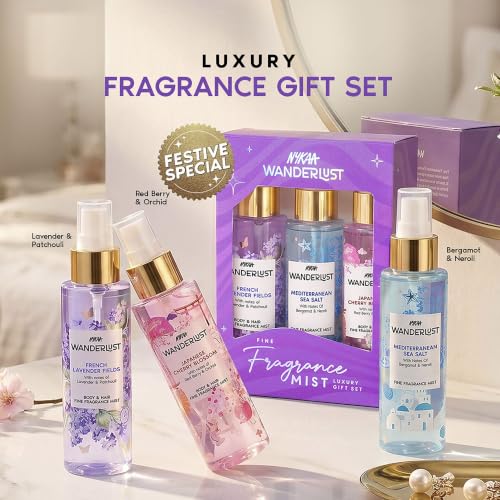 Image of Nykaa Wanderlust Multi mist - Discovery Set (100 ml x 3)