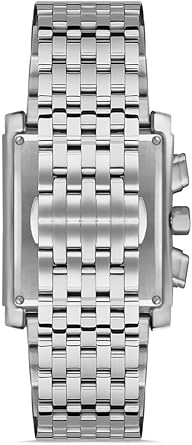 Momentus Tm111s-15ss Rectangular Green Dial Steel Men's Wristwatch