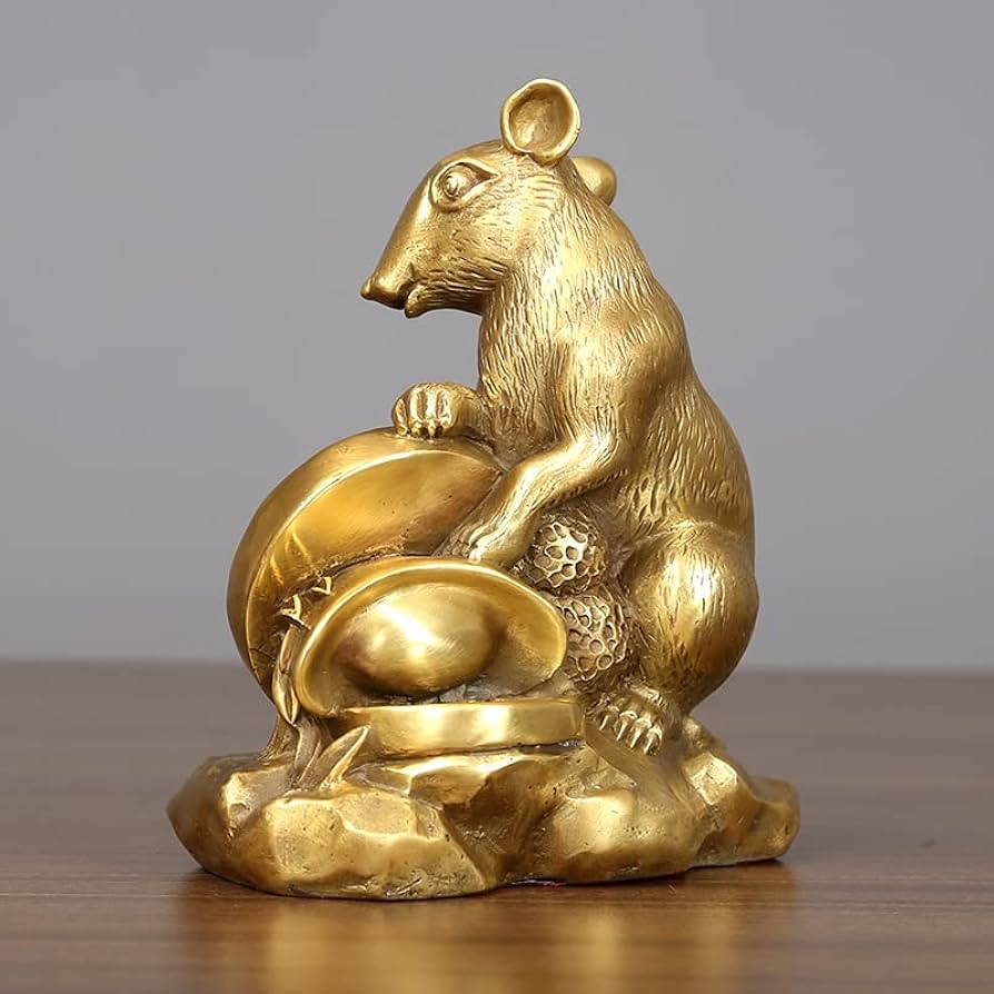 ネズミの装飾品 Amazon.co.jp: MOZART 真鍮のネズミの工芸品ホーム装飾品ギフト