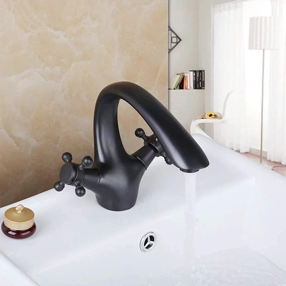 Mitigeur de lavabo en laiton huilé pour créer une ambiance spa chez soi
