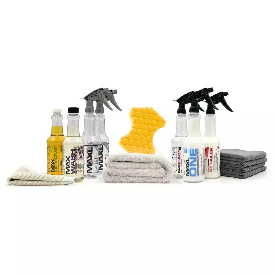 Image of MAXL Method Complete System 10 Premium Auto Detailing Solution Bundle - All-in-One Car Detailing Kit for Deep Clean, Paint Protection, Instant Gloss, Spot-Free Drying, and Easy Rinse-Off Application