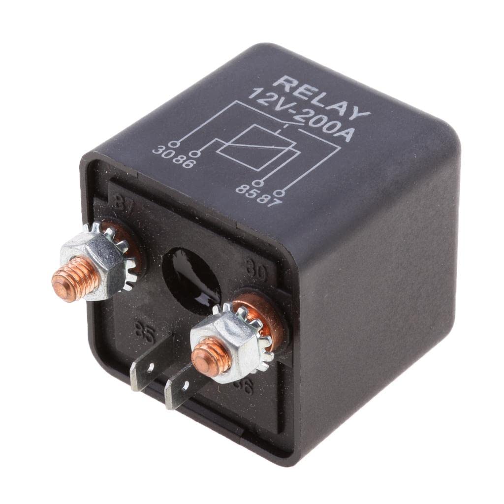 ATORSE® 12V 200A Normally Open 4 Pin Relay Heavy Duty Automotive Marine Split Charge