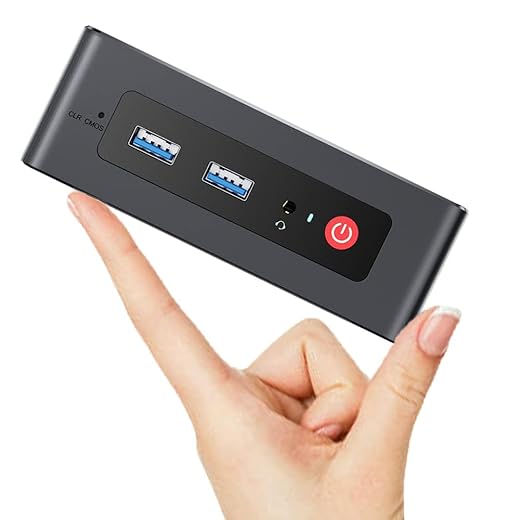 TRIGKEY Mini PC, Intel 12.ª generación N100 (4C/4T, hasta 3,4 GHz), G4 Mini computadora de Escritorio 16G DDR4 500G SSD, Salida HDMI Dual 4K@60Hz, WiFi-6, BT 5.2, Encendido automático, Wake-on-LAN