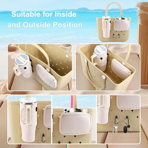 MEETI 4PCS Organizer Holder for Bogg Bag, Accessories for Bogg Bags, Phone & Cup Holder compatible with Bogg Bag Original, Bag is not included (Paw) by MEETI - Used condition - Image 2