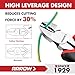 ARROW High Leverage Diagonal Pliers, 6 Inch Wire Cutters with Comfortable TPR Handle, High Carbon Steel Side Cutters for Cutting Wire