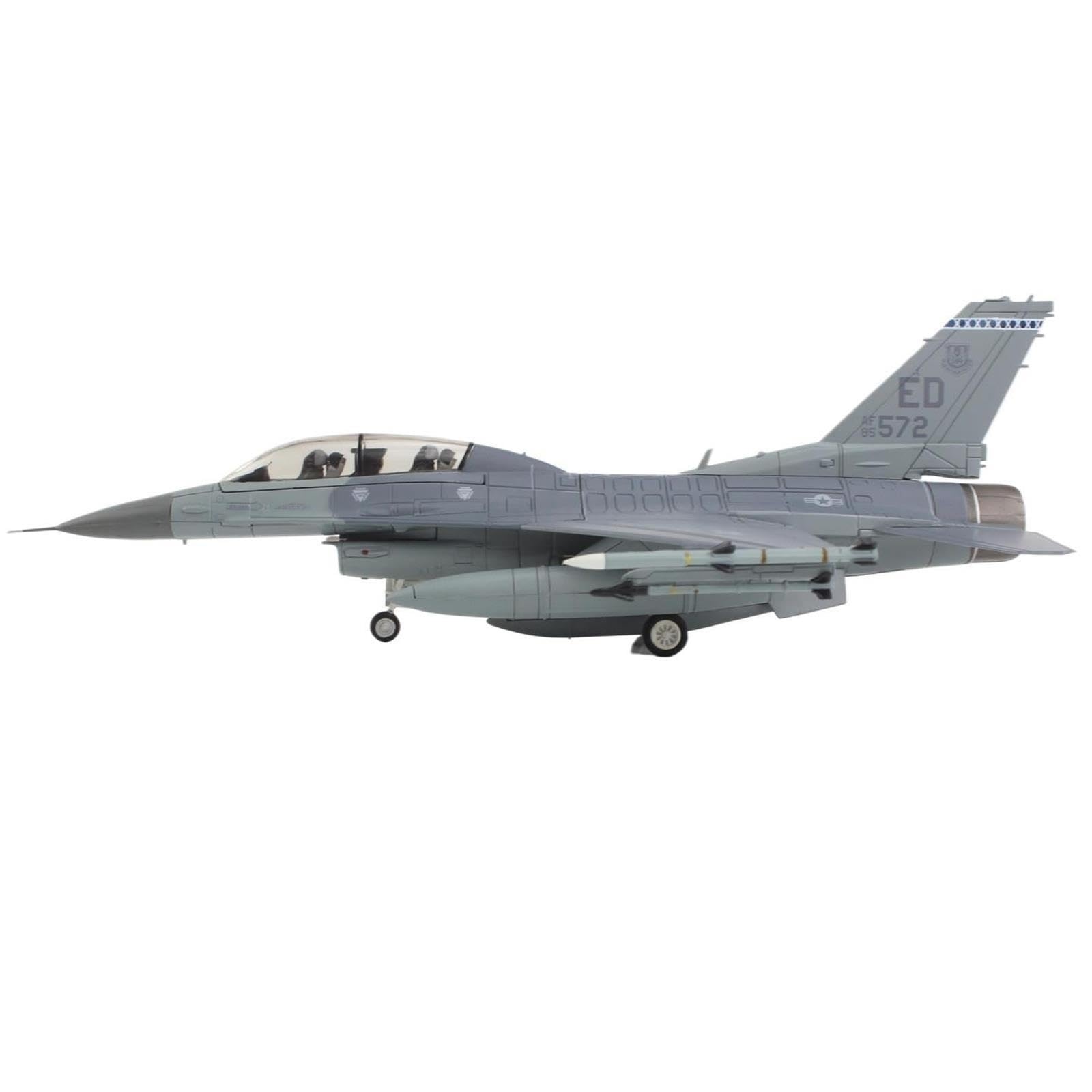 aerei a reazione Aereo da caccia F-16D in scala 1:72, 85-1572, Edwards AFB, 2024 regali per piloti