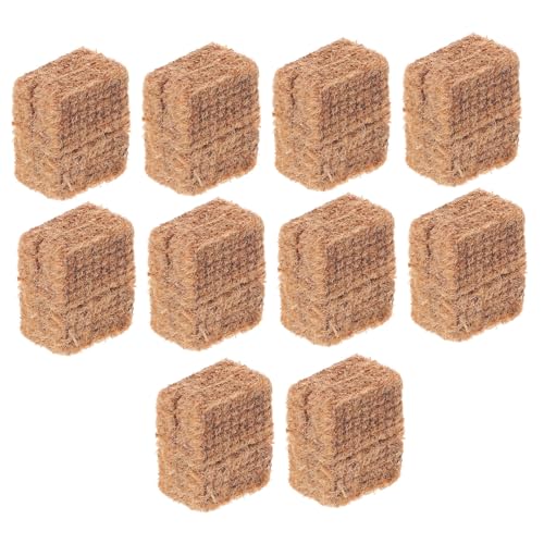 SUPVOX 10pcs Charcoal Fire Lighter Blocks Portable BBQ for Campfires Grills Outdoor Cooking for Charcoal Hot Pot Ignition Lightweight Fire for