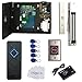 1 Door Access Control System with 600lbs Magnetic Lock Access Control Panel 110V Power Supply Box RFID Reader No Touch Exit Button Enroll USB Reader RFID Card Key Fob Phone APP Remotely Open Lock