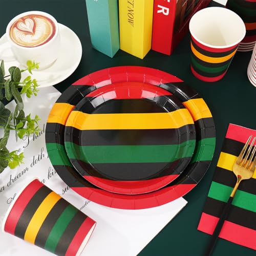 Décoration de table de fête Juneteenth zéro vaisselle jetable 96 pièces - 4