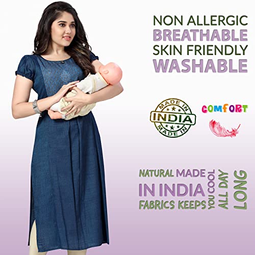 CEE-18-Womens-Cotton-Straight-Maternity-Feeding-Kurti-for-Feeding-with-Zippers
