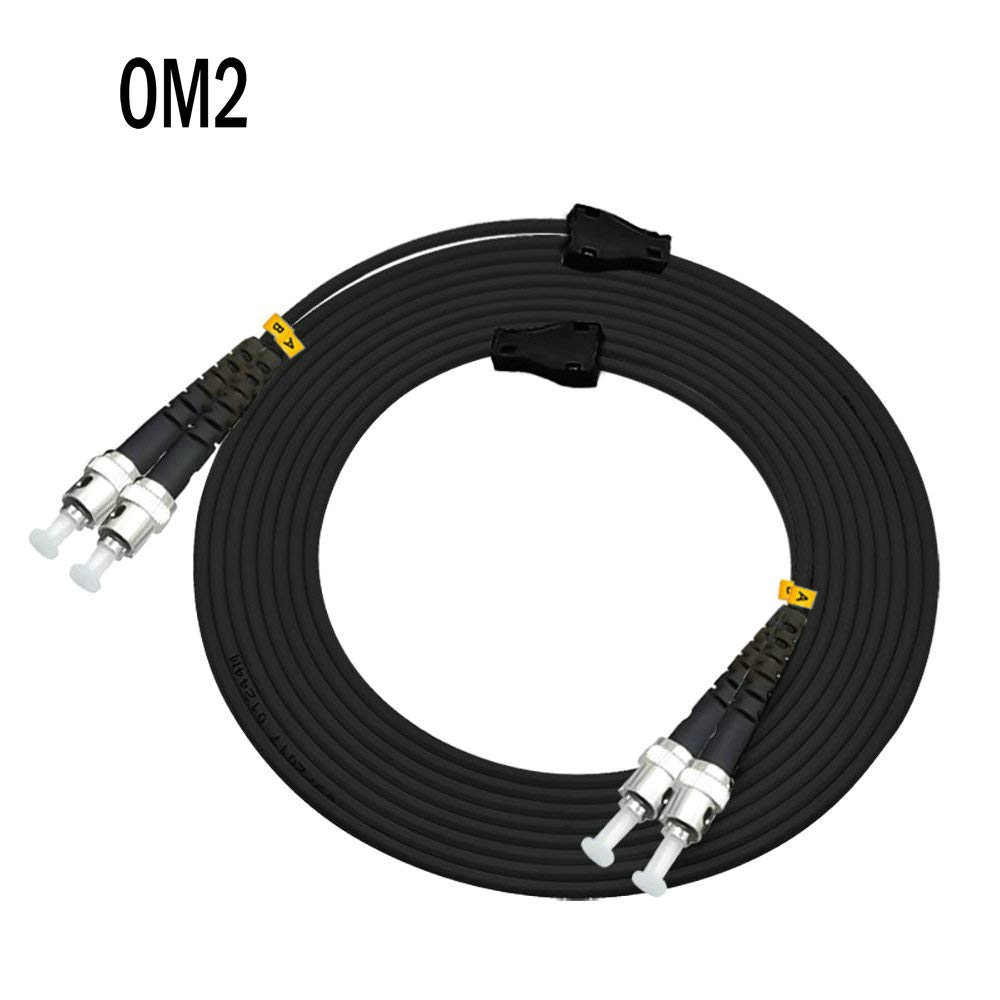 50 mètres ST vers ST extérieur blindé Duplex OM2 Jarretiere Optique Cordon de raccordement fibre optique multimode 50/125 50 m ST-ST