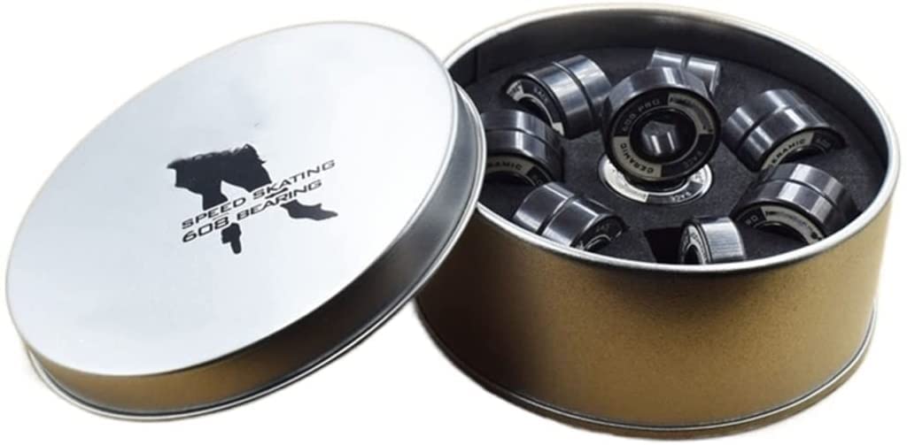 Roulement de patinage 608RS en céramique noire SI3N4 autolubrifié pour rollers en ligne