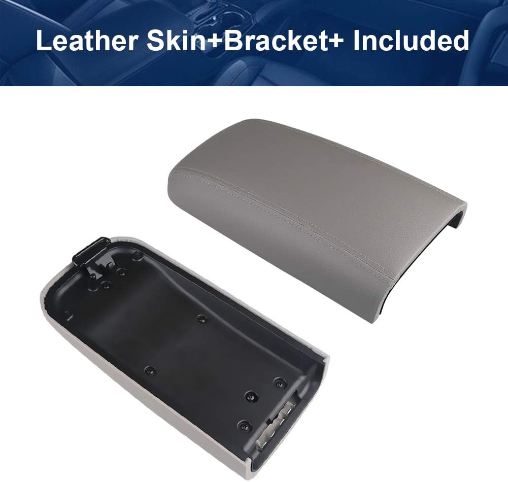 Compatible with Center Console Lid Armrest Kit Chevy GMC Trailblazer EXT Envoy Envoy XL Envoy XUV Rainier Ascender Bravada Pickup 2002-2009 Replaces 25998847,25998844,25998838