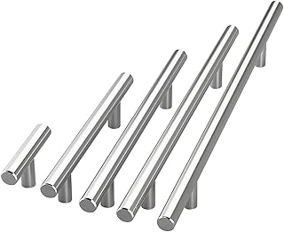 VILA Drawer Handle T Bar,SILVER Drawer Handle Handles for Wardrobes Drawers and Cabinet 1-PACK Hole Center (320mm)