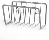 Vista 9 de Soporte de esponja para fregadero de cocina; soporte de esponja con ventosa, fregadero de cocina; diseño de cesta de alambre abierto de secado