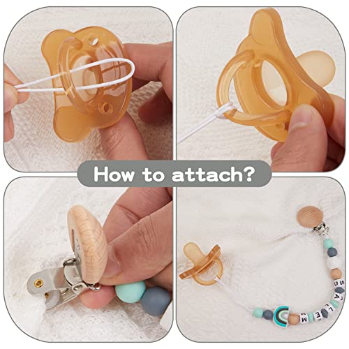 Suphelpu Personalized Pacifier Clip With Name, Custom Silicone Beaded Pacifier Clips For Boy Girl, Personalized Custom Baby Gifts For Newborn #TOP5