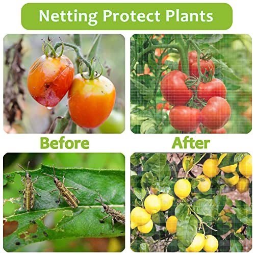 6 Packs Fruit Tree Netting, 3 Size (3.3 X 4.9 Ft) Garden Netting Pest Barrier, Garden Mesh Netting With Drawstring, Blueberry Netting, Garden Netting, Plant Netting, Insect Netting For Garden #TOP4