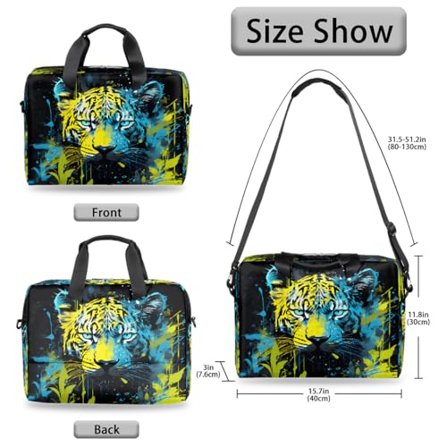 Maletín para laptop 15.6-16 pulgadas turquesa con estampado miniatura 6