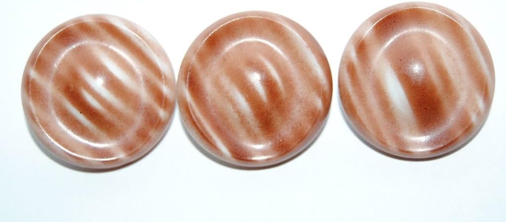 6 pcs 6 pcs Czech Glass Hand Made Button Knob, 22 mm, Kb 23 (KB-23), 22 mm, Glass, Czech Republic