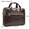 newsbirds Laptop Bag for Men, 15.6 inch Men Briefcase Computer Sleeve Case Leather Shoulder Messenger Bag Briefcase for Men Women Travel Outdoor Business Office Hangbag Laptop, 3317 Brown #1