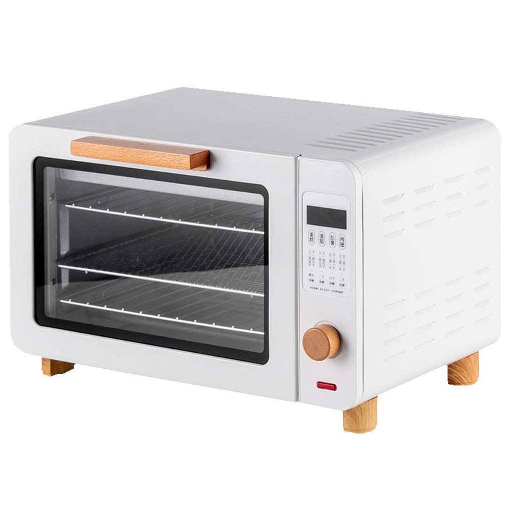 15l Mini Forno Elettrico Retrò Automatico Domestico Multi-Funzione, Anti-Scottatura/Illuminazione Della Lampada Del Forno/Riscaldamento A Quattro Tubi