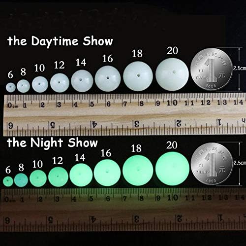 Miniatura 2 de Piedra natural de 0.394 pulgadas (0.394 pulgadas) con brillo verde luminoso, cuentas redondas de cristal energético, cuentas sueltas para bricolaje