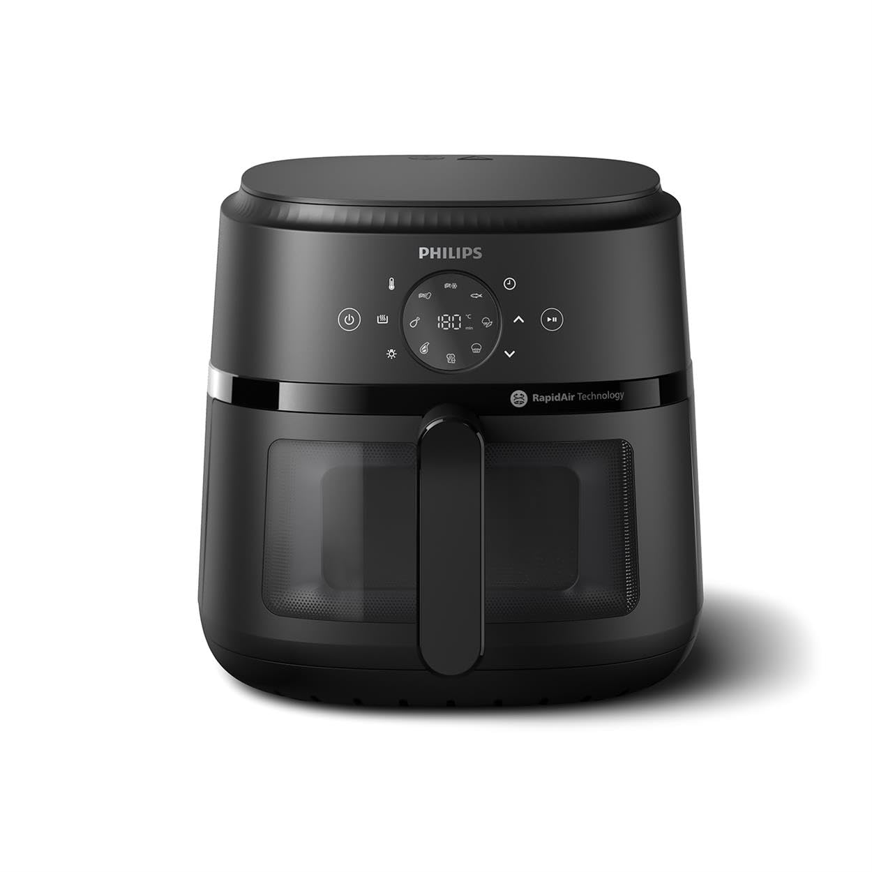 Philips Airfryer 2000 series 6.2 litres - 1700 W power, Cooking window, RapidAir technology, digital touch screen, 13 cooking options, Up to 90% less fat, Black (NA230/00)