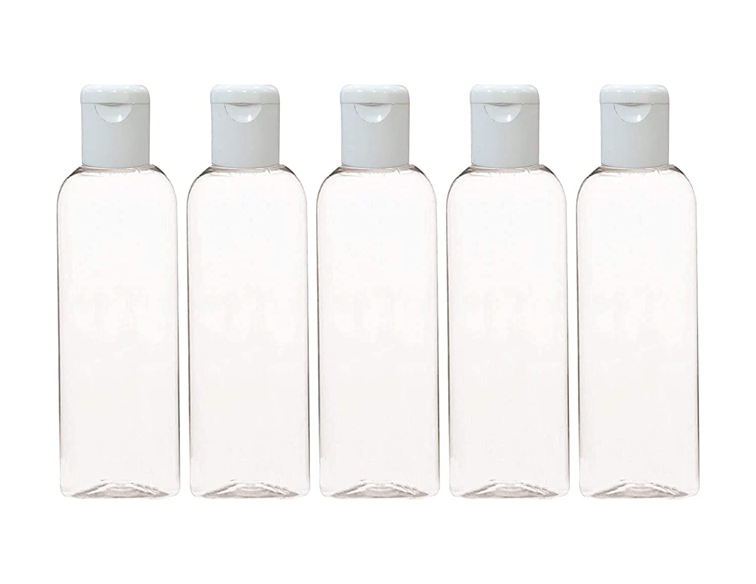 hunky dory 200ml Empty Clear Plastic Bottles Refillable Travel Size Cosmetic Containers Small Leak Proof Squeeze Bottles with White Flip Top Cap for Toiletries,Shampoo. (Pack of 3)-picture-13
