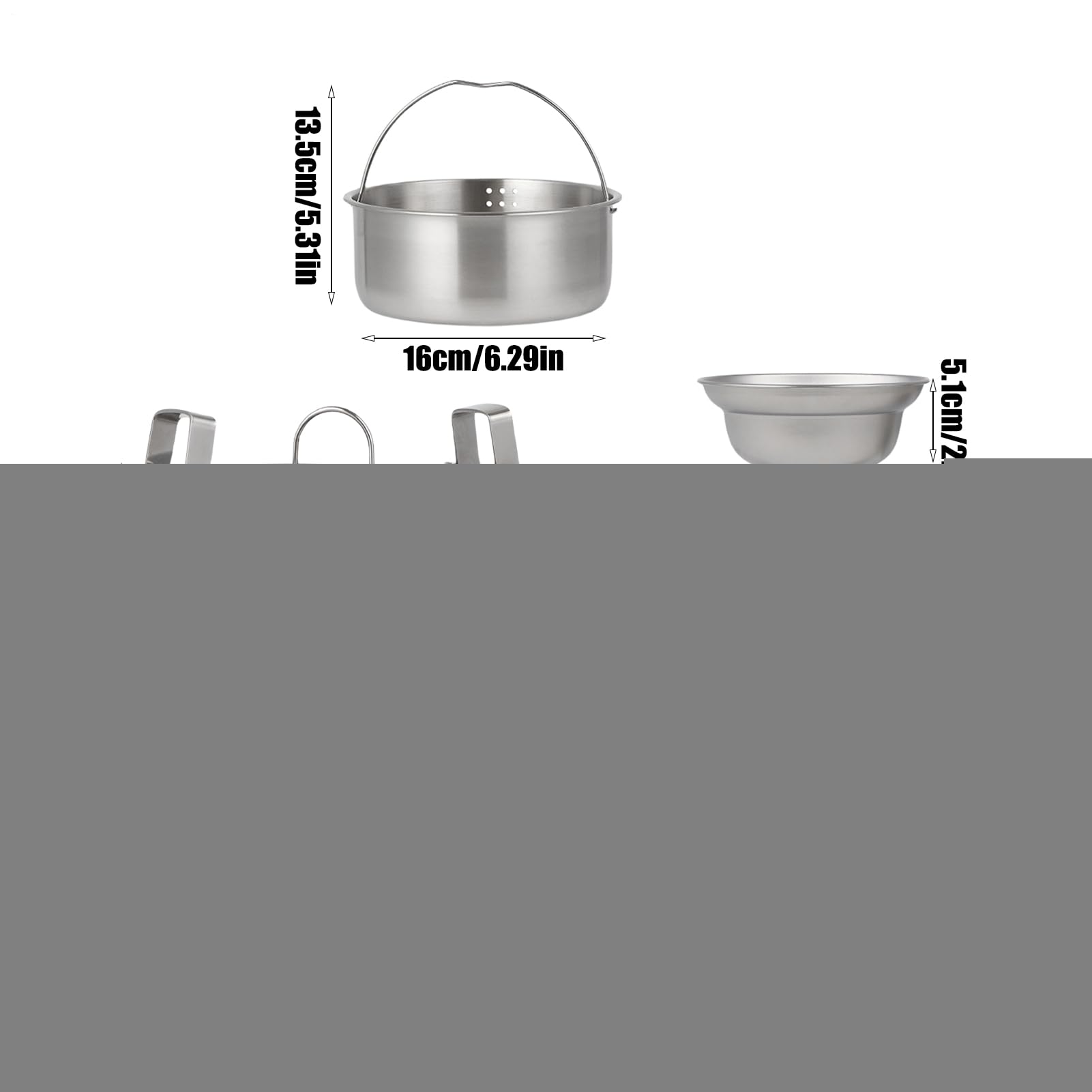 Set da cucina con zaino in spalla, set di pentole da campeggio, attrezzi di sopravvivenza per adulti, famiglia, viaggi, escursioni, picnic, avventura in giardino