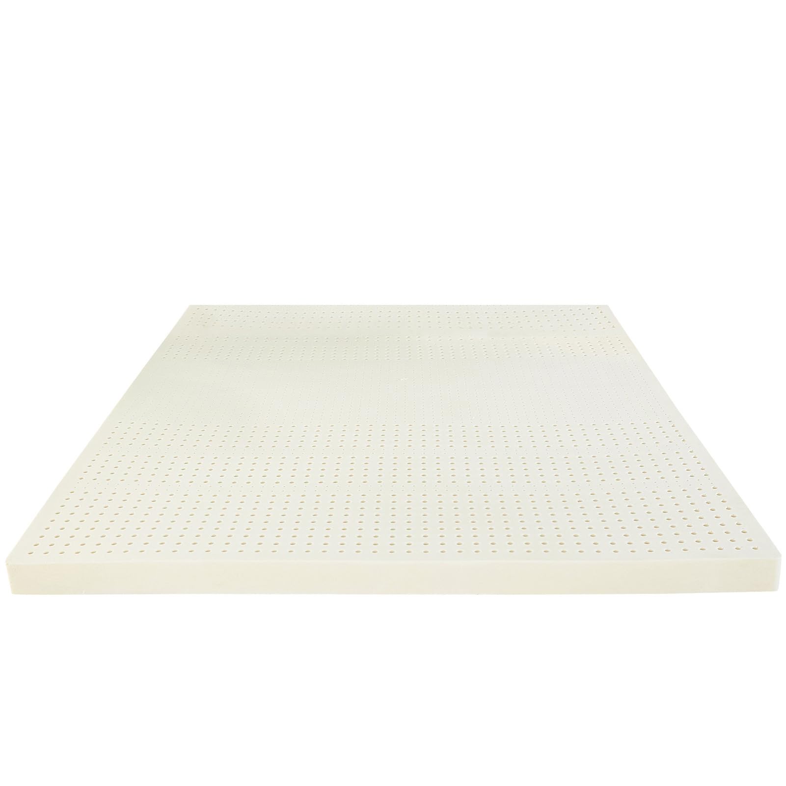 BIWKONI Green Natural Latex Mattress Topper 3 Inch Thick with Polyester Fiber Cover Breathable Silent Maintain Deep Sleep
