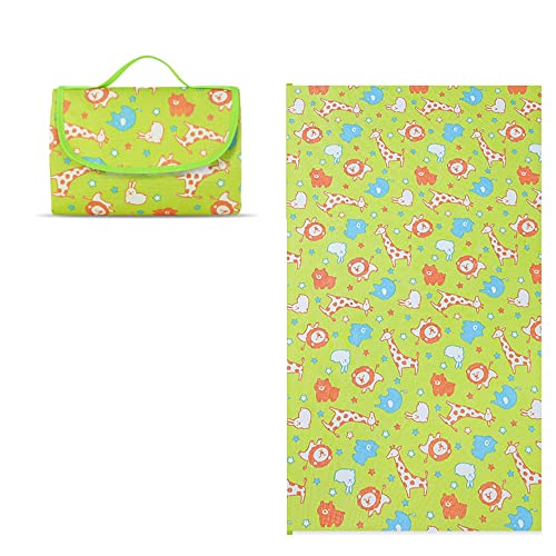DOTBUY-SHOP Picknickdecke Wasserdicht, Campingdecke Stranddecke Maschinenwaschbar Faltbar Kinder Picknickmatte, für Outdoor Garten,Strand, Campen, Wandern und Ausflüge (150x100cm,Giraffe)